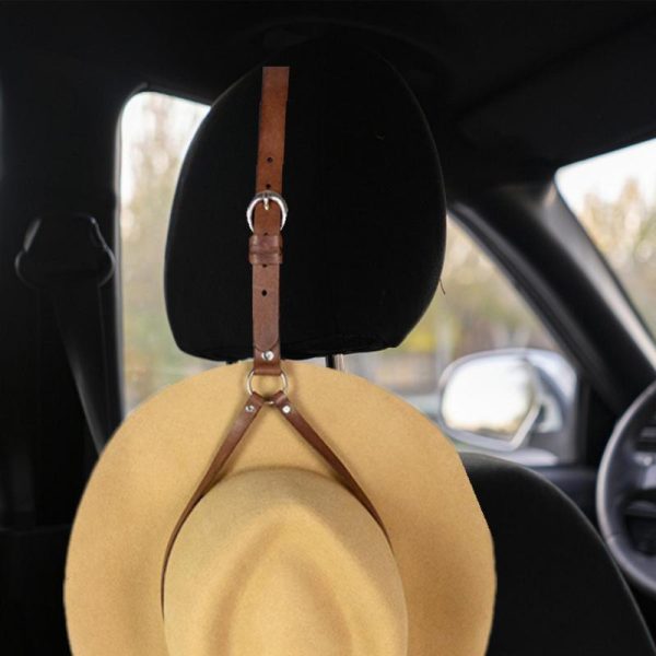 leather cowboy hat holder for truck